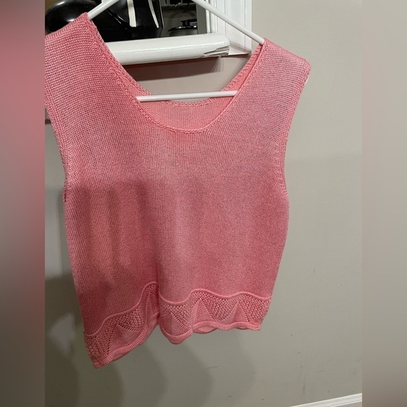 Gia Italia tow piece set tang top and Cardigan in pink size M women. - Picture 3 of 7